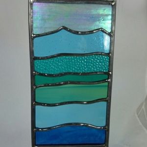 Stained Glass Ocean Panel-No discount on glass